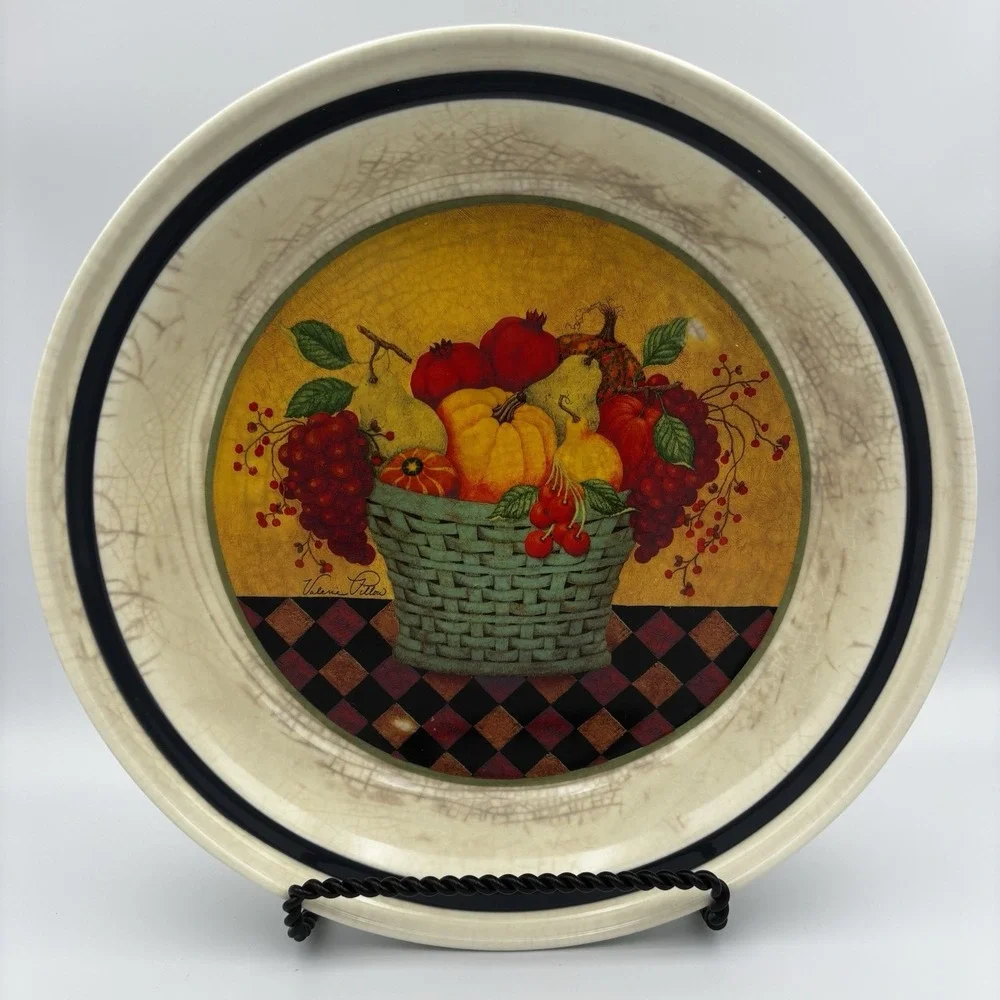 Vintage Hallmark Cards American Landscape Fruit Bowl 10